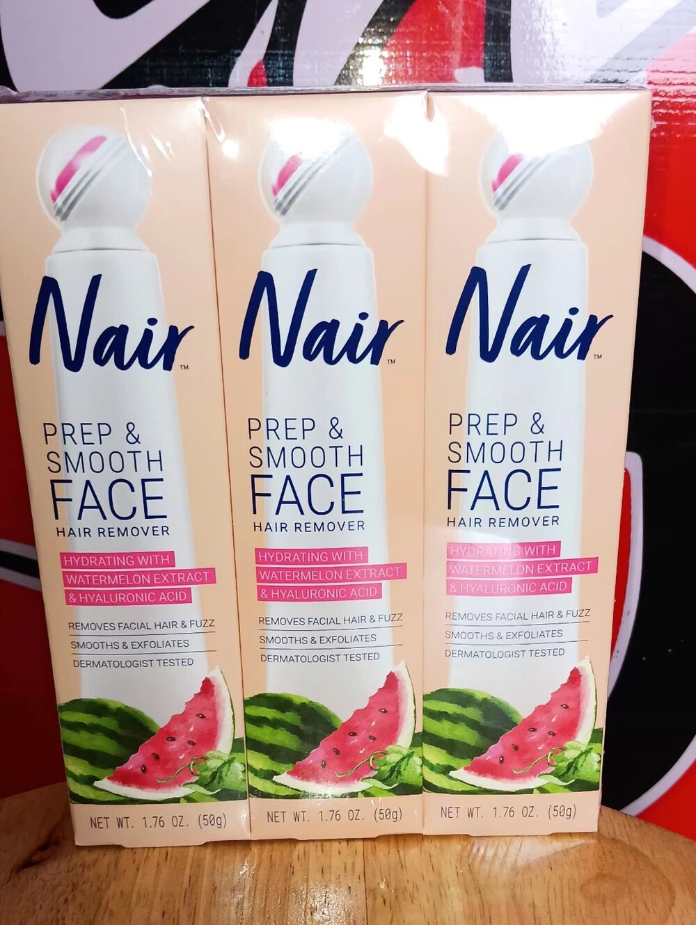 1 Nair Prep & Smooth Face Hair Remover - Hydrating Watermelon